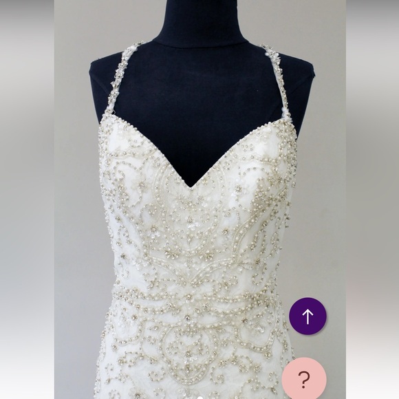 Kitty Chen Wedding Gown🤍 Previously worn for a project, minor damages shown. - Picture 3 of 10